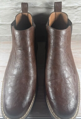 Deer Stags Men's Rockland Chelsea Boot Dark Brown-Size 9